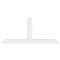 Ekena Millwork Portland Architectural Grade PVC Gable Bracket, 84"W x 38 1/2"H x 6"D x 6"F, 11/12 Pitch GBP084X39X0606POR00 - alternate 5